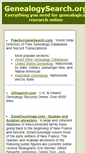 Mobile Screenshot of genealogysearch.org